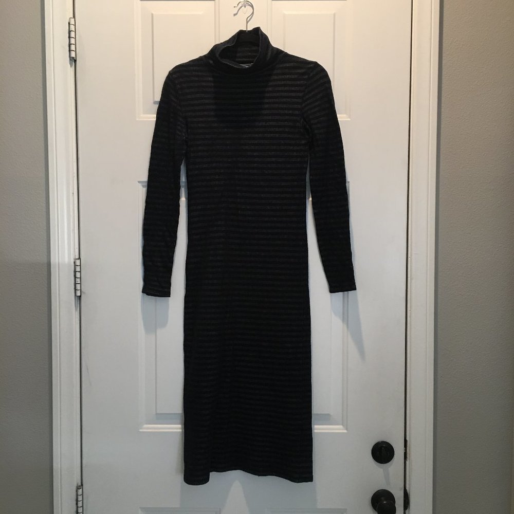 Rag & Bone Navy And Gray Stripe Long Sleeve Turtl… - image 1